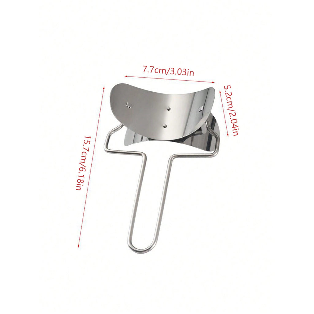 One Stainless Steel Dumpling Cutter Wheel – Dough Roller, Round Cutter for Dumplings & Buns, Ravioli Pasta Cutter, Manual Rolling Cutter – Easy Dumpling / Bun / Noodle / Pastry / Cookie Making