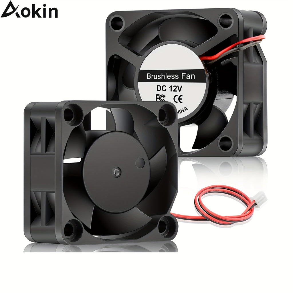 4Pcs 40mm Brushless Cooling Fan 40mm×40mm×20mm DC 12V 24V 2Pin 4020 Extruder Hot End Cooling Fan 3D Printer Accessories Parts