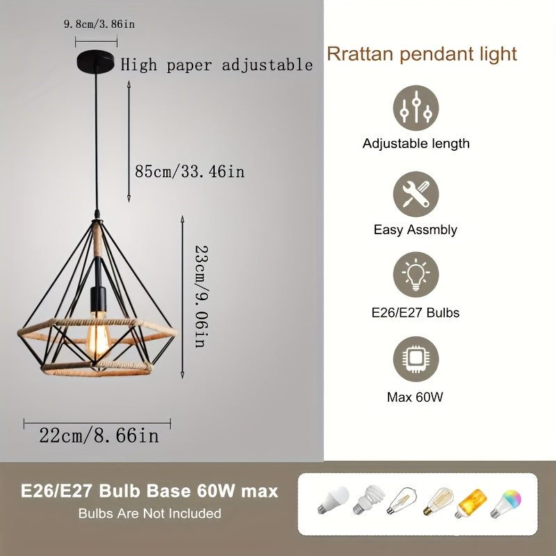 Single-head semi-recessed light fixture, 8-inch (approx. 8.66 inches) farmhouse style ceiling light, suitable for kitchen island, hallway, porch, laundry room, entryway, adjustable height / dining room (bulb not included)