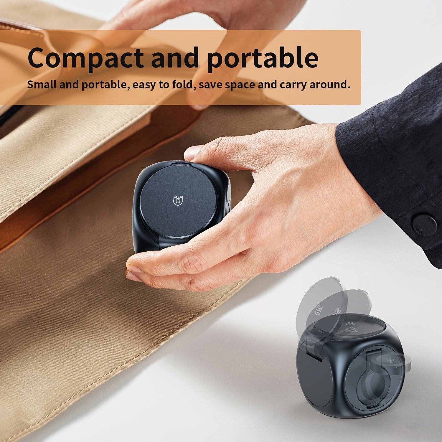 3-in-1 Magnetic Wireless Charging Station with 15W Fast Charging, All-in-One Charger for iPhone 15 14 13 12, for Samsung S24/S24/S22/S21, for Pixel, for Apple Watch & Smart Watch, for AirPods & Earbuds, Desktop Magnetic Charger