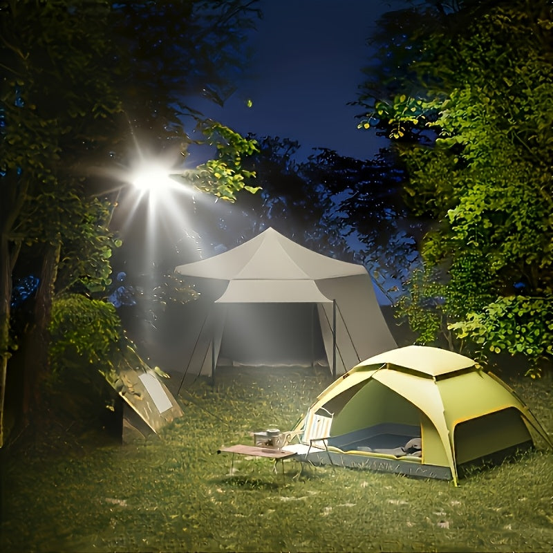 Rechargeable 4800mAh/7200mAh outdoor camping bulb, warm white light, four modes, indoor/outdoor dual use, outdoor lighting | modern outdoor light | durable plastic housing, LED outdoor light