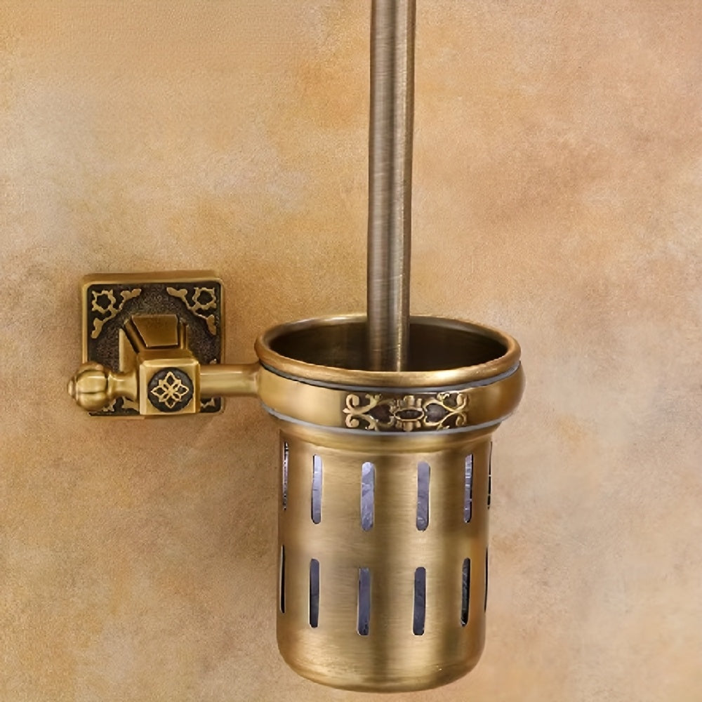 Wall Mount Toilet Brush Set - Home Design Focused on Reaching Hard-to-Reach Areas, Luxury & Flexible Cleaning, No Corner Missed in Bathroom