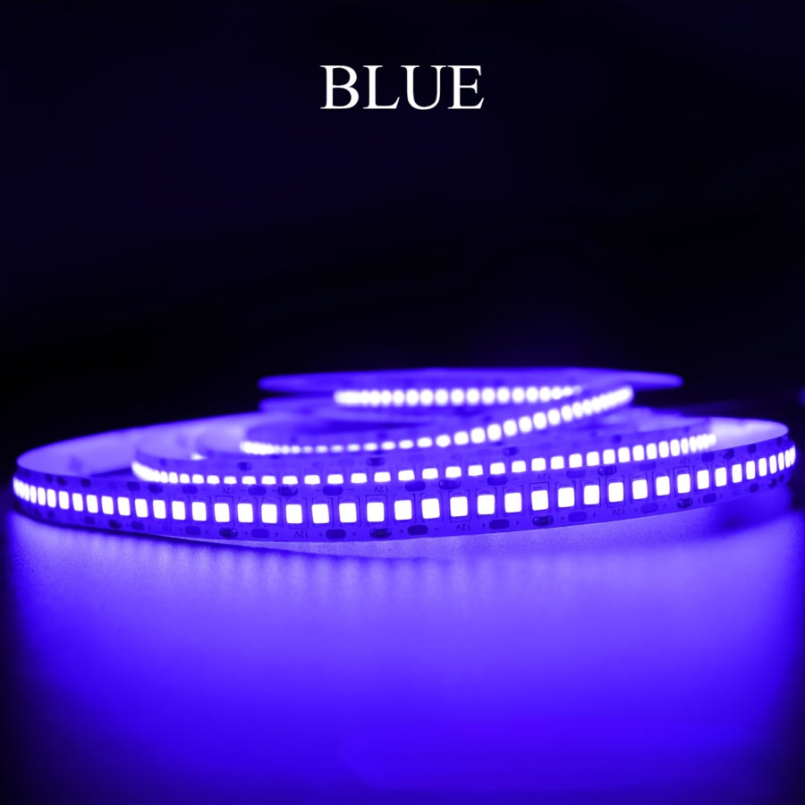 12V 软性灯带120Leds/m,用于厨房房间楼梯衣柜照明红/蓝/绿光，室内使用不防水（不包含12v电源）