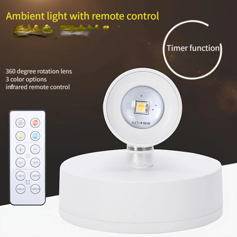 Wireless remote control night light ambiance light, suitable for merchandise, artwork display, dartboard