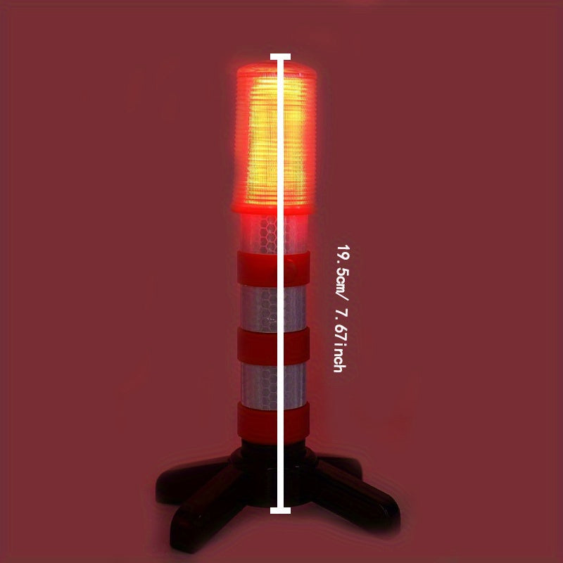 2Pcs Vehicle LED Red Light Set, Magnetic Base, Detachable Bracket & Durable Storage Box, Ideal for Cars, Boats and Trucks, Perfect for Lighting Dark Areas, Battery-Free
