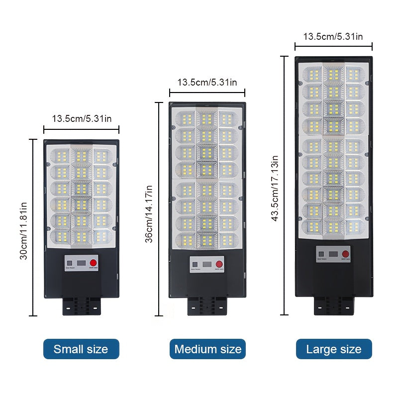 Powerful LED Solar Outdoor Courtyard Street Light, Wide Angle Outdoor Lighting, Super Bright Solar Motion Sensor Street Light, with PIR Motion Sensor and Auto On/Off Switch – Perfect for Street Lighting, Garden, Garage, Backyard, Doorway