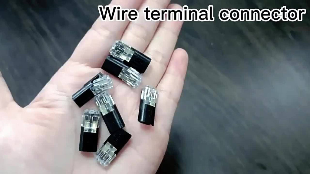 10/20/50pcs Wire Insertion Connector with Lock Catch - Pluggable LED Wire Connector, 2-Pin 2-Way Wire Connector, AWG 18-22, No Wire Stripping Required