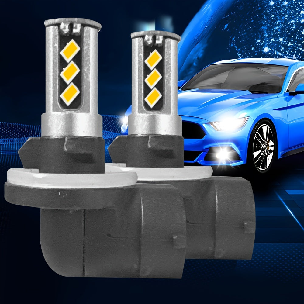 2Pcs 400% Super Bright LED Headlight and Fog Light Bulbs H4 H7 H11 H1-O78, 6000LM Super Bright 4500K White 100W, Enhanced Visibility, Safe Driving, Easy Installation, Suitable for Various Vehicles, Plug-and-Play Headlights