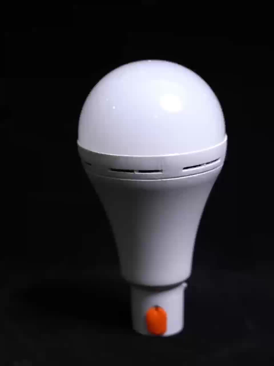 4PCS solar LED smart bulb, rechargeable emergency bulb, portable floodlight with hook, 3 lighting modes yard light, suitable for garden, camping, fishing, lantern, night light, stall lighting
