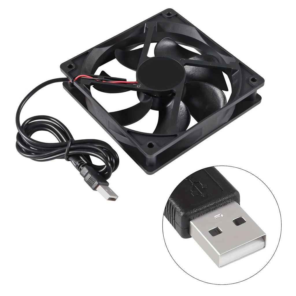 5V USB Silent Brushless Cooling Fan, Perfect for PC Case, CPU, Router and 3D Printer Heat Dissipation, Available in 5010, 6010, 8010, 8015, 8025, 9225, 12025 and 4.72 Inch Sizes