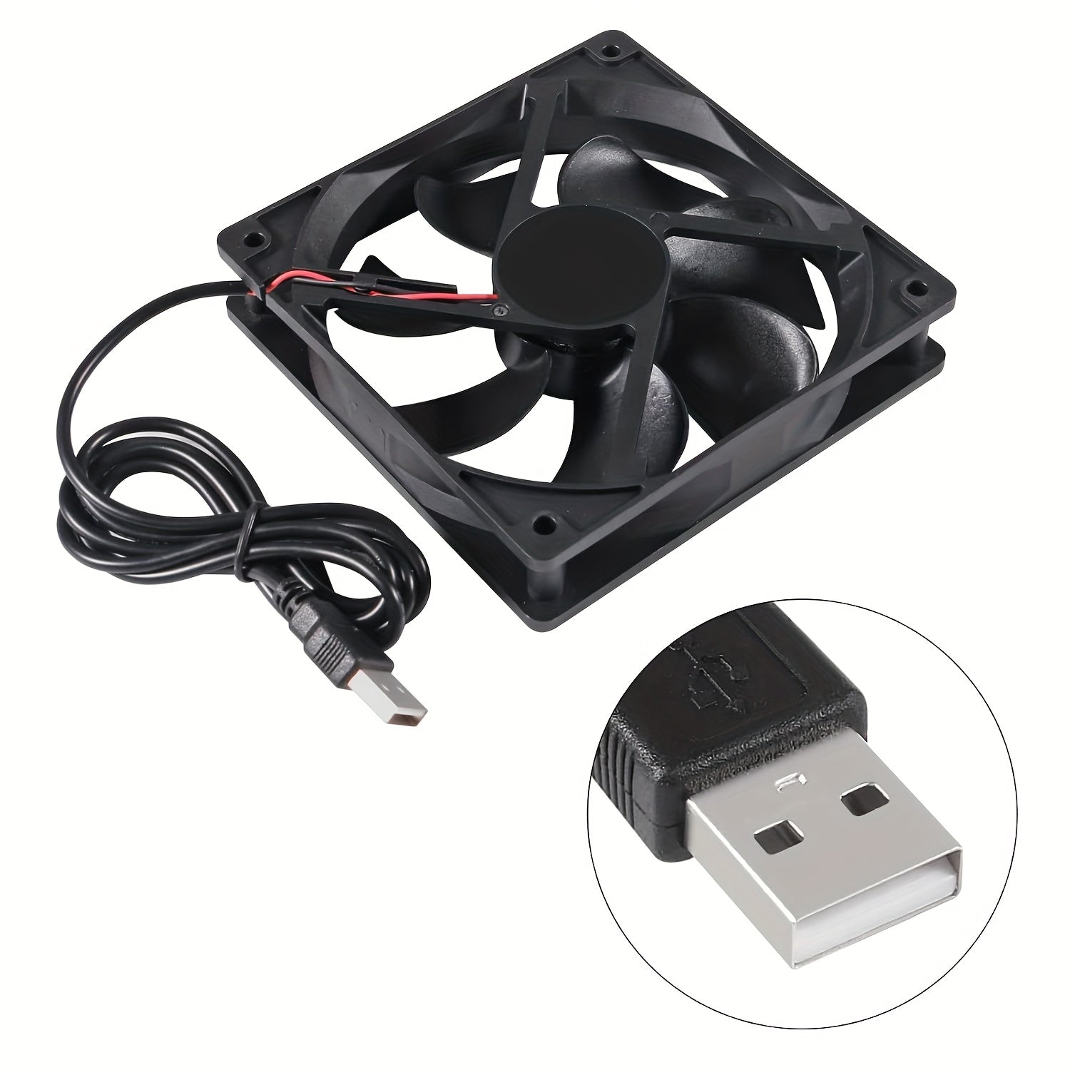 5V USB Silent Brushless Cooling Fan, Perfect for PC Case, CPU, Router and 3D Printer Heat Dissipation, Available in 5010, 6010, 8010, 8015, 8025, 9225, 12025 and 4.72 Inch Sizes
