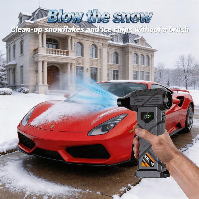 Brand New High Power Fan, High Speed Brushless Motor, Type-C Charging Port, Built-in 6000mAh High Performance Battery, 9000000RPM, 5 Speed Levels, 3 Air Nozzles, Auto Supplies / Car Care / Tools & Equipment / Dryer/