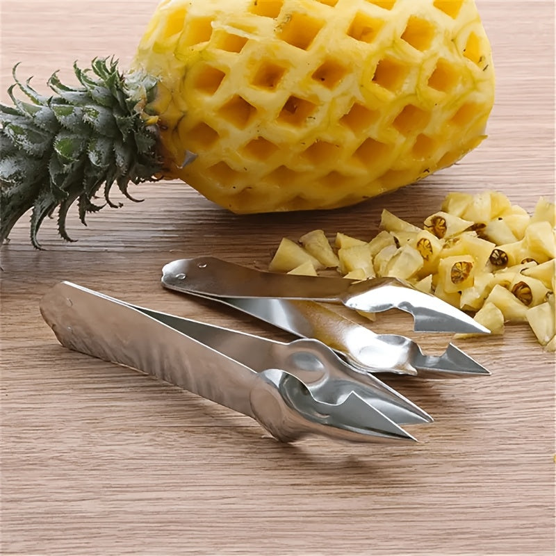 Stainless Steel Pineapple Corer – Multifunctional Fruit & Strawberry Corer, Kitchen Tool for Easy Peeling & Slicing, Pineapple Corer & Slicer