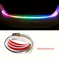 RGB灯带汽车LED 12V动态LED灯条47.24英寸/59.06英寸 - 汽车氛围霓虹灯，硬接线设计，适用于多种车型，无需电池