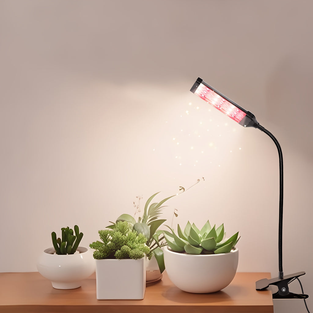 Square tube LED plant grow light, includes red, blue, white 3 colors, indoor supplemental light, indoor potted plant succulent seedling light, energy-saving, dimmable, timer function, worry-free and durable