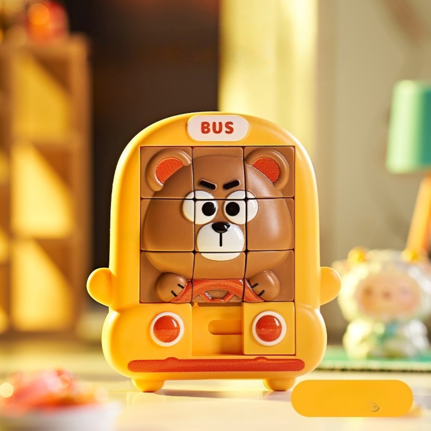 1个3D滑动卡通动物拼图 9格3D立体拼图 儿童益智玩具 返校季节 万圣节 圣诞节 生日礼物