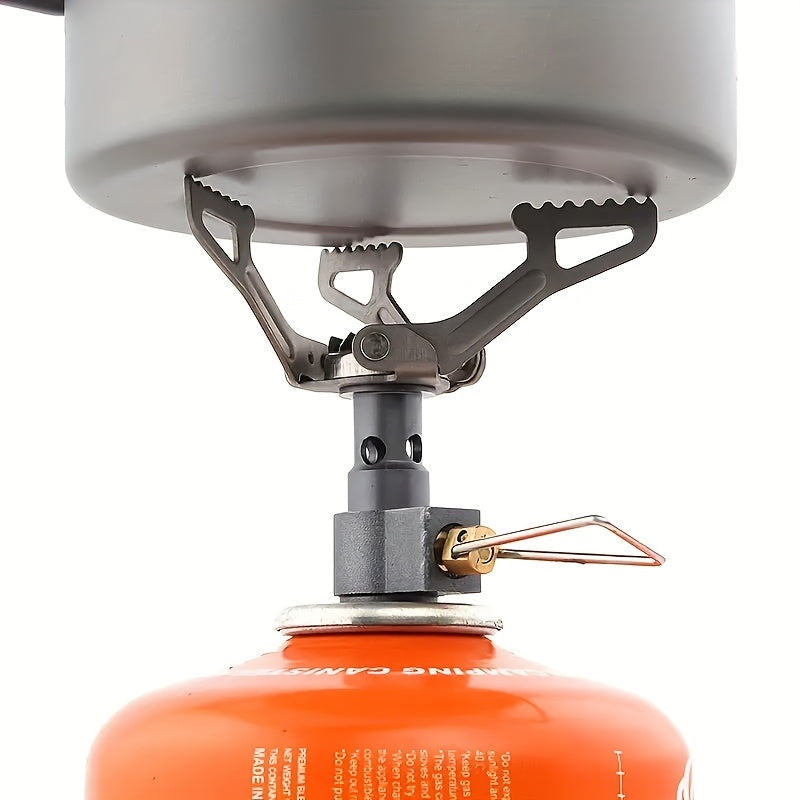 Ultra-Light Titanium Alloy Micro Portable Picnic Camping Gas Stove, Ideal for Outdoor Patio BBQ, 25g Ultra-Light Burner