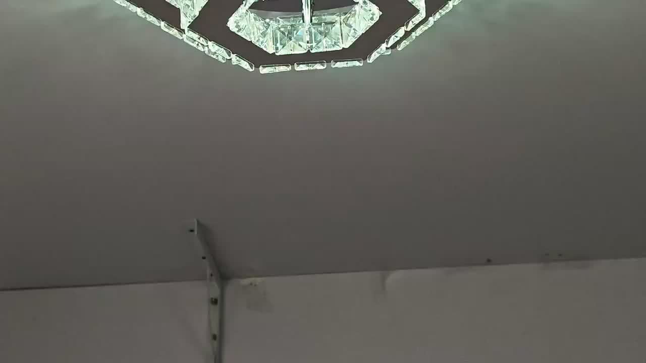 Modern Crystal Chandelier Adjustable LED Lighting Fixture Ceiling Flush Mount Ceiling Light Bedroom Living Room Dining Room Bathroom Hallway Kitchen (Adjustable Color / Remote Control)