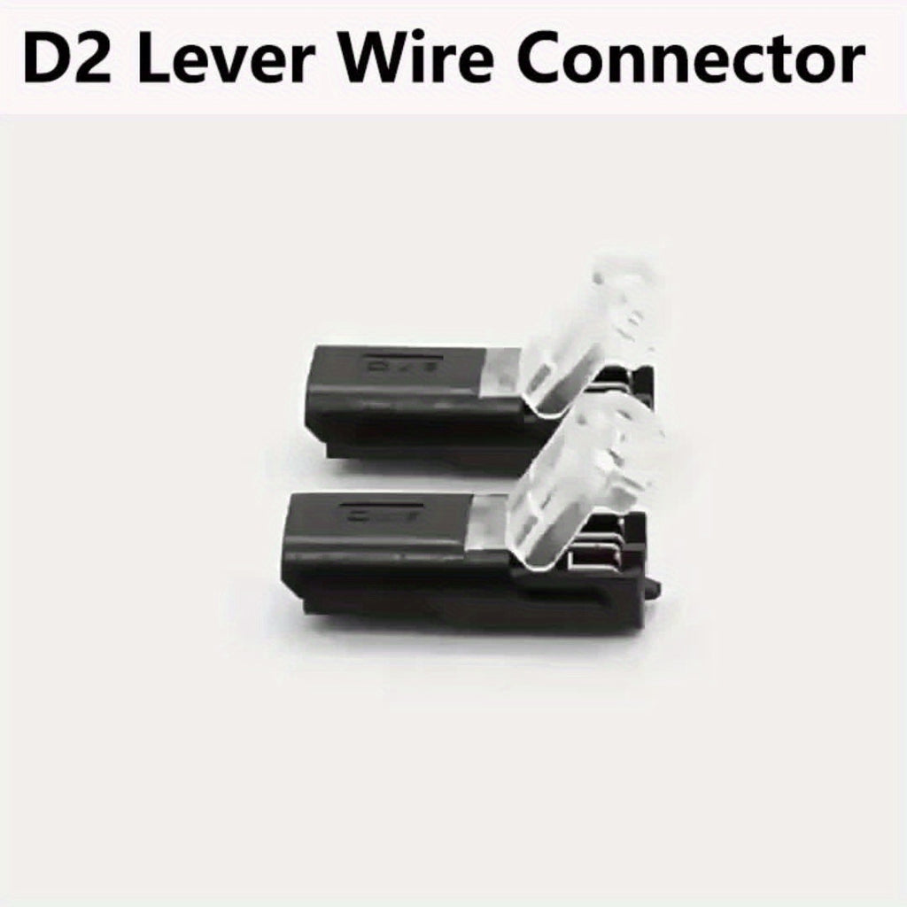 30/40-Pack Quick Connect Wire Connectors, 2-Pin Low Voltage Solderless Double Terminal for 20-22 AWG Wire, Copper Contacts with Transparent Insulation – Ideal for Automotive & Electrical Projects