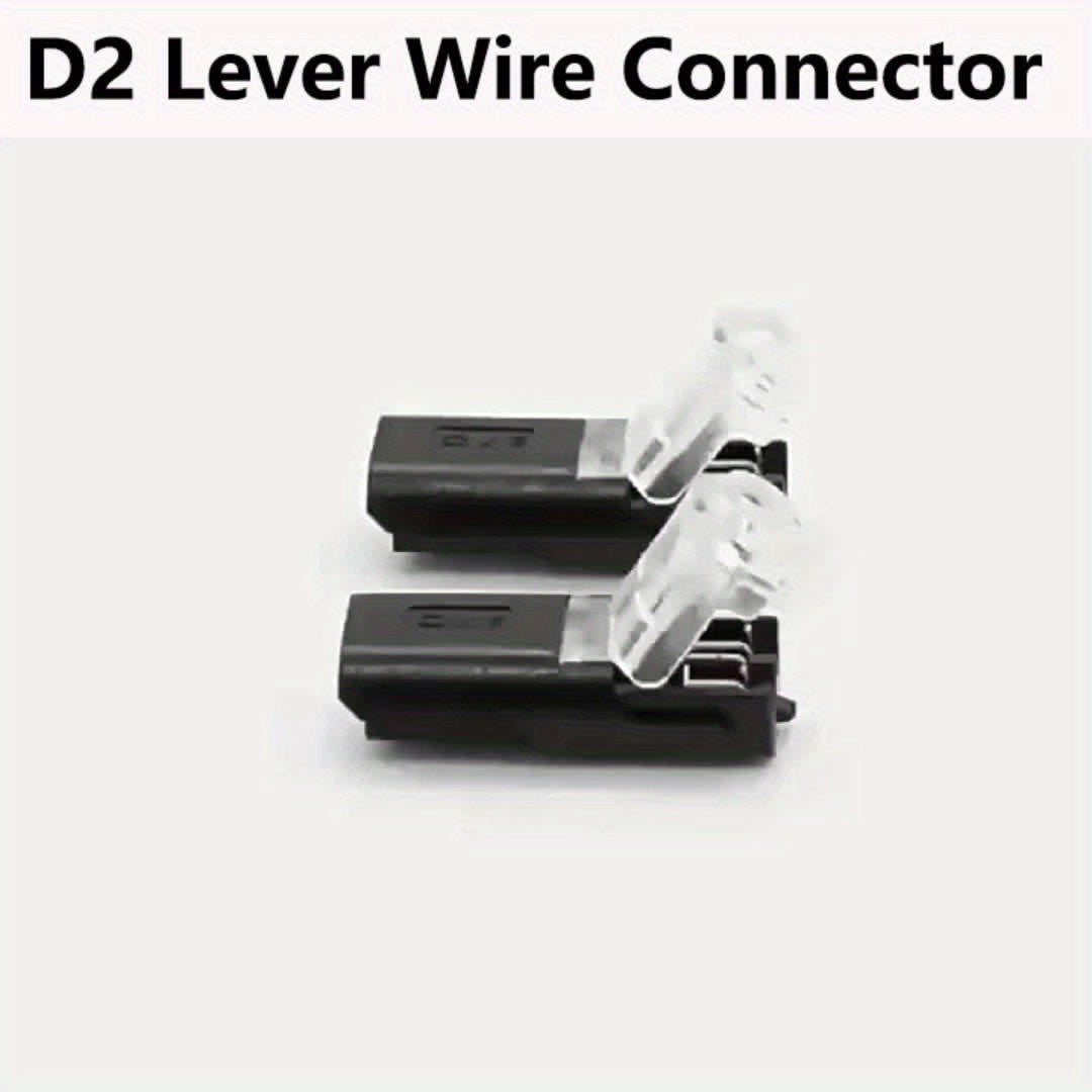 Quick Connect Wire Connectors, 2 Pin Low Voltage Solderless Double Terminals, for 20-22 AWG Wire, Copper Contacts with Clear Insulation - Perfect for Automotive & Electrical Projects, Wire Connectors