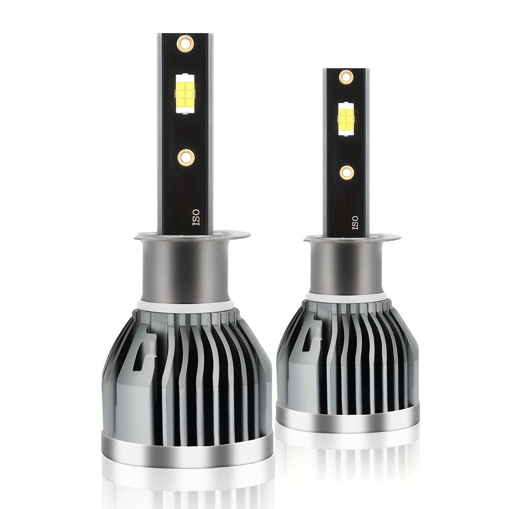 Set of 2 LED Car Headlights, Compatible with H4, H1, H3, H7, H11, 9005, 9006, 9012, H13, 9007 and 9004, 6000K White Light, 35000 Lumens, 500% Brightness Increase, New CSP Chip Design, High/Low Beam Function