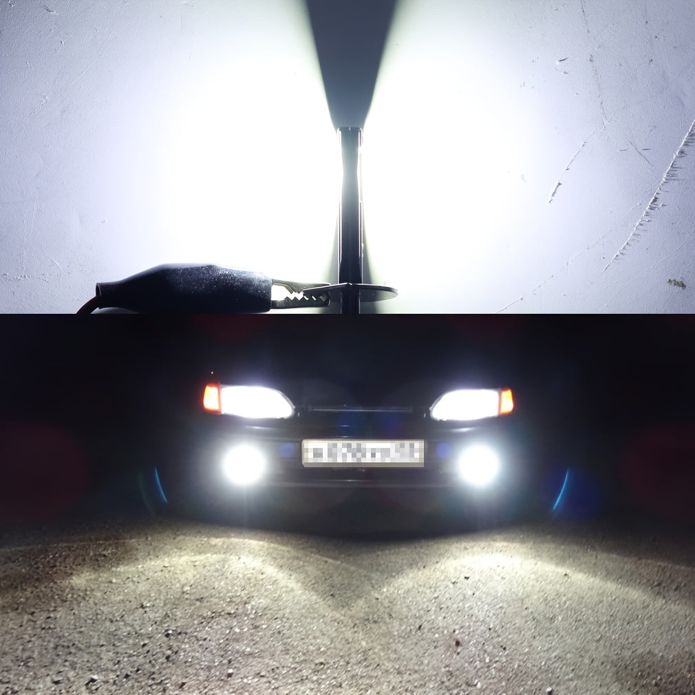 S&D 2Pcs H1 LED Headlight Bulbs Latest Mini Size Fanless No Adapter Needed 12V 6500K 20000LM Plug-and-Play 1:1 White Fog Light Super Bright Canbus