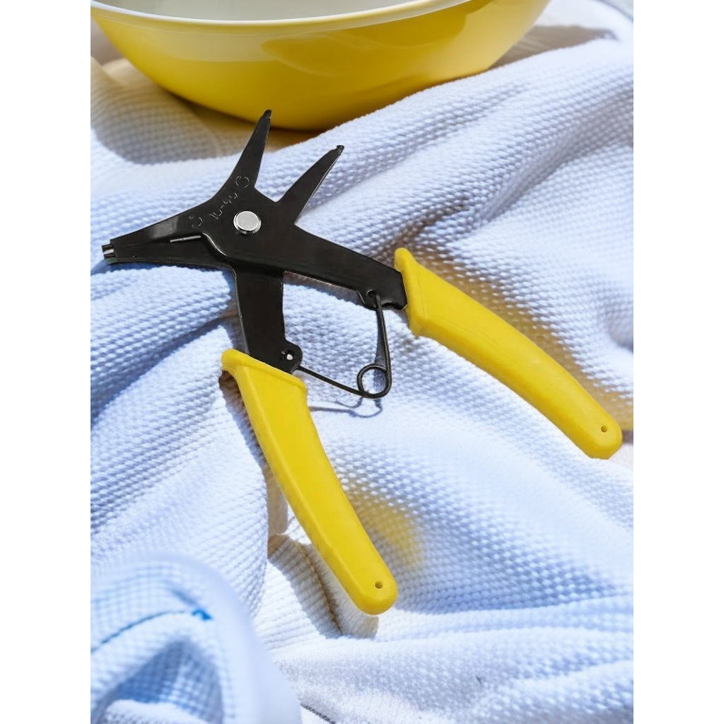 Multi-Function Circlip Pliers, Retaining Ring Pliers, Angle Pliers for Car and Engine Repair, 2-in-1 Dual Purpose Circlip Pliers, Internal & External Circlip Pliers, Spring Removal Circlip Pliers, Internal & External Dual-Use Repair Tool Wrench