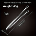 1 or 2 Pack Stainless Steel Multifunctional BBQ Tongs – Bread Tongs, Ice Tongs – For Grilling, Baking & Camping | Durable Kitchen Tool for Restaurant & Home/