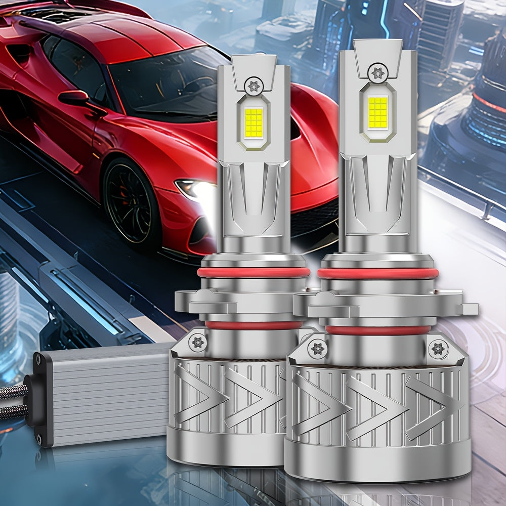 2PCS LED Headlight Kit, Compatible with H11/H7/H4/H1, 9005/9006/9012 - 56000LM, 6500K Cool White Fog Light, 300% Brightness Increase, 300W Power, Suitable for Various Environments and Car Models