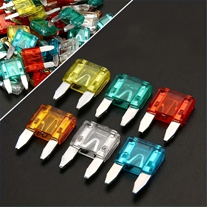 60PCS Mini Blade Fuses in Bag - Small Size 5A/10A/15A/20A/25A/30A