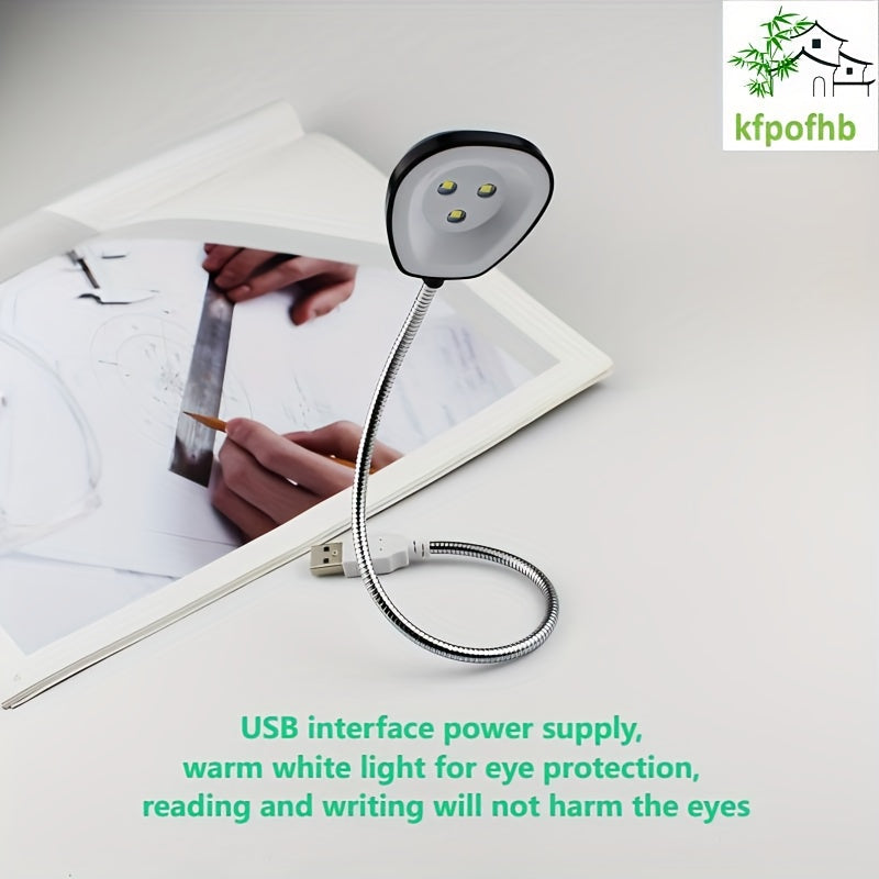 Universal USB light, metal flexible hose, lighting angle freely adjustable, soft light, portable, very suitable for living room, study, desk lamp, perfect gift for students/colleagues/friends