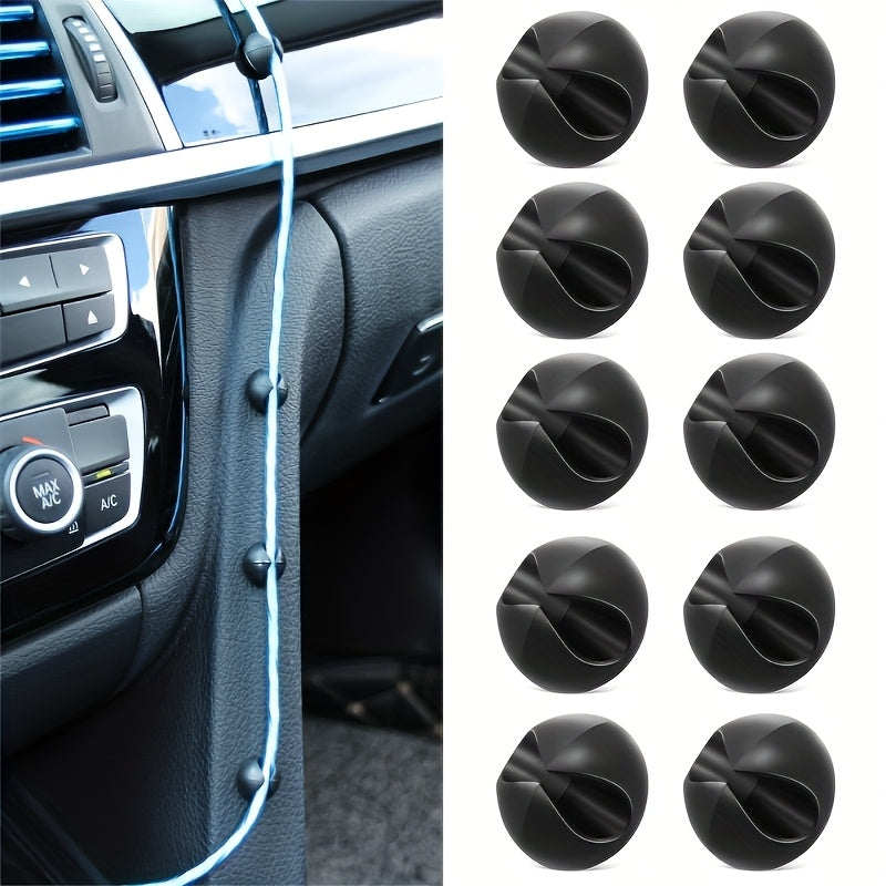 15-Piece Car Dashboard Cable Clip Set – Designed as Clips for Organizing Phone Charging Cables and Headphone Wires, Interior Accessory Organizer
