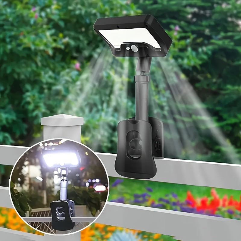 1PC/2PCS 92LED Outdoor Street Light, Solar Clip-On Standing Light, Garden Lighting Light, Courtyard Street Light, Solar Charging/USB Charging, 1500mAh Lithium Battery, High Brightness, Easy to Use, Easy to Place, Unique Solar Light