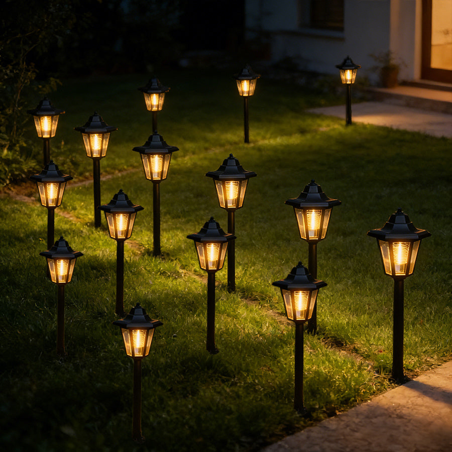 15/19 Pack IP65 Vintage Outdoor Display Light, Perfect for Festivals, LED Outdoor Landscape Light, Suitable for Garden, Lawn, Pathway, Courtyard, Night Lighting, Path Illumination, Modern Outdoor Lighting, Christmas Halloween Valentine‘s Day