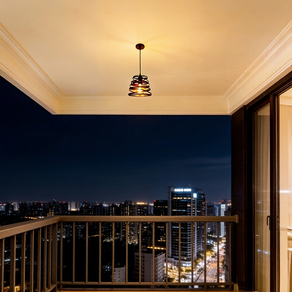 1PC simple pendant light, adjustable cord length, suitable for hall, bedroom, café, restaurant, bar (bulb not included)