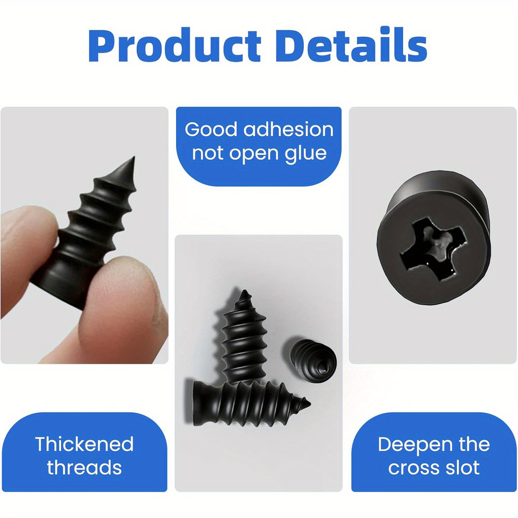 2025 New Vacuum Tire Repair Nail Set (2 Sizes Included) – Spiral Tire Repair Plugs, Fast Self-Service Tire Repair Tool for Cars, Motorcycles, Trucks (40/20-Piece Pack)
