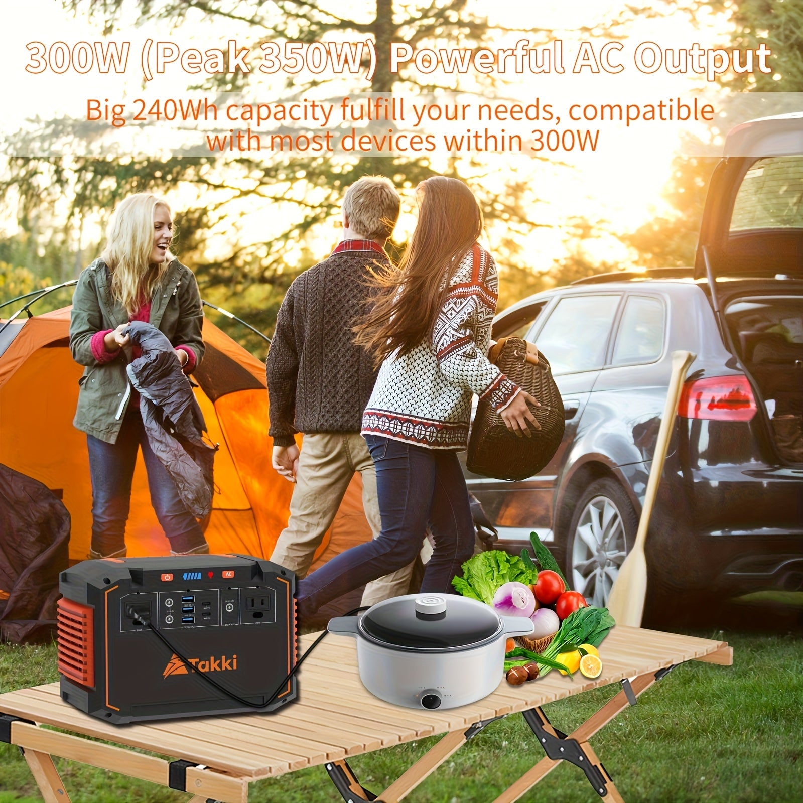 350W/150W峰值行動式太陽能發電機，隨附60W/40W/30W/21W太陽能板，240Wh/111Wh/88.8Wh太陽能充電寶，配備交流/直流/USB介面，適用於露營帳篷、戶外應急、家庭使用、持續氣道正壓通氣機（CPAP）、風扇、膝上型電腦、緊急情況、禮品