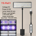 Dimmable Aquarium Light, 360° Rotatable Design, Full Spectrum, Ideal for Aquatic Plant Growth, Battery-Free