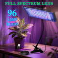 96LED Full Spectrum Indoor Plant Grow Light, Equipped with 1.5M On/Off Power Cord and Hose Bracket, Freely Adjustable Angle, Promotes Healthy Plant Growth, Ideal for Greenhouse, Nursery and Home Gardening