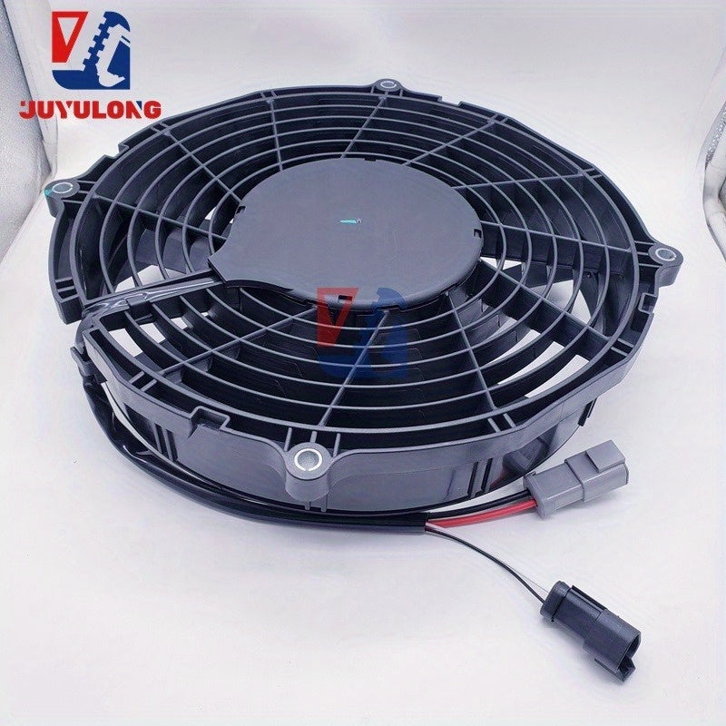 JUYULONG Heavy-Duty Electronic Cooling Fan for Caterpillar Excavators - CAT 330GC, 320GX, 336GX, 349G - High-Quality Construction Machinery Parts, Durable Metal Structure, Heavy-Duty Equipment Cooling, Sturdy Design, Reliable Heat Dissipation