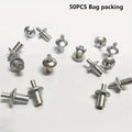 50/100/200PCS Drive Rivets, Knock-in Mushroom Head Self-Plugging Rivets, Hammer Drive Expanding Aluminum Rivets, Dome Head Aluminum Drive Rivets