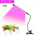 Indoor LED Plant Grow Light, Full Spectrum & Red-Blue Dual Spectrum, USB Powered, 3/6/12H Timer, 15W Power, Dimmable Design, Ideal for Seedling Propagation, Indoor Plant Care and Greenhouse Cultivation, Valentine's Day Exclusive