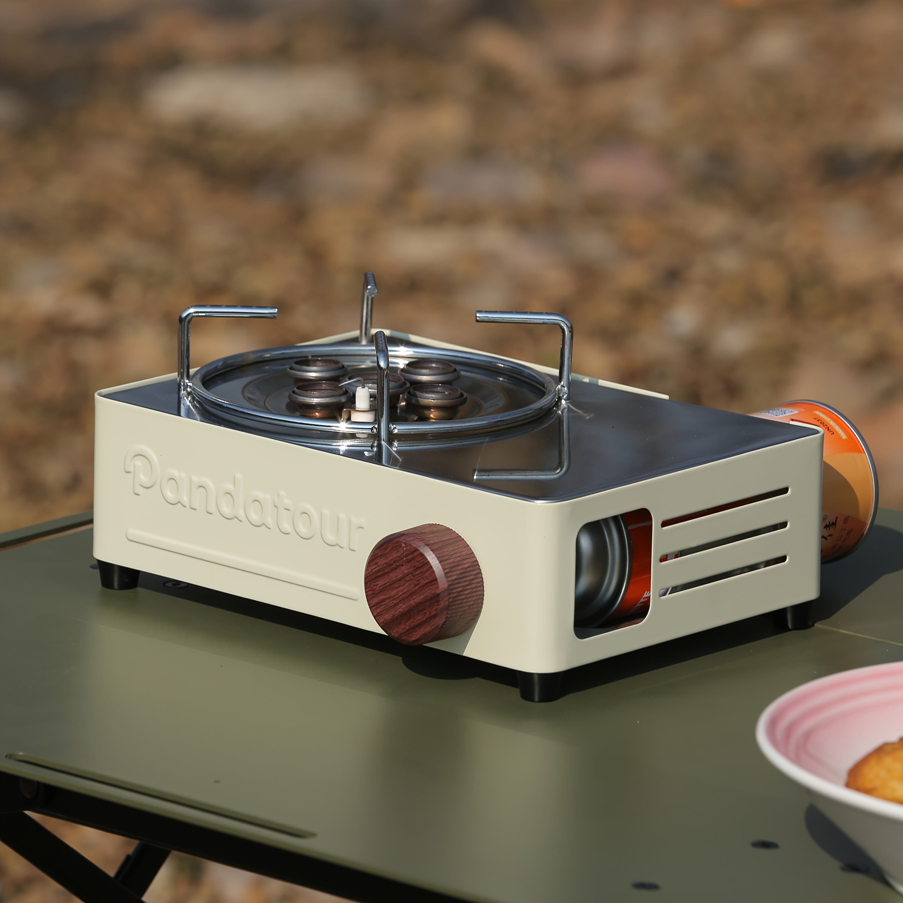 5-Burner High-Power Portable Camping Gas Stove, Ideal for Picnic, Home Cooking & Tea Brewing – Outdoor Cooking Set with Stainless Steel Safety System