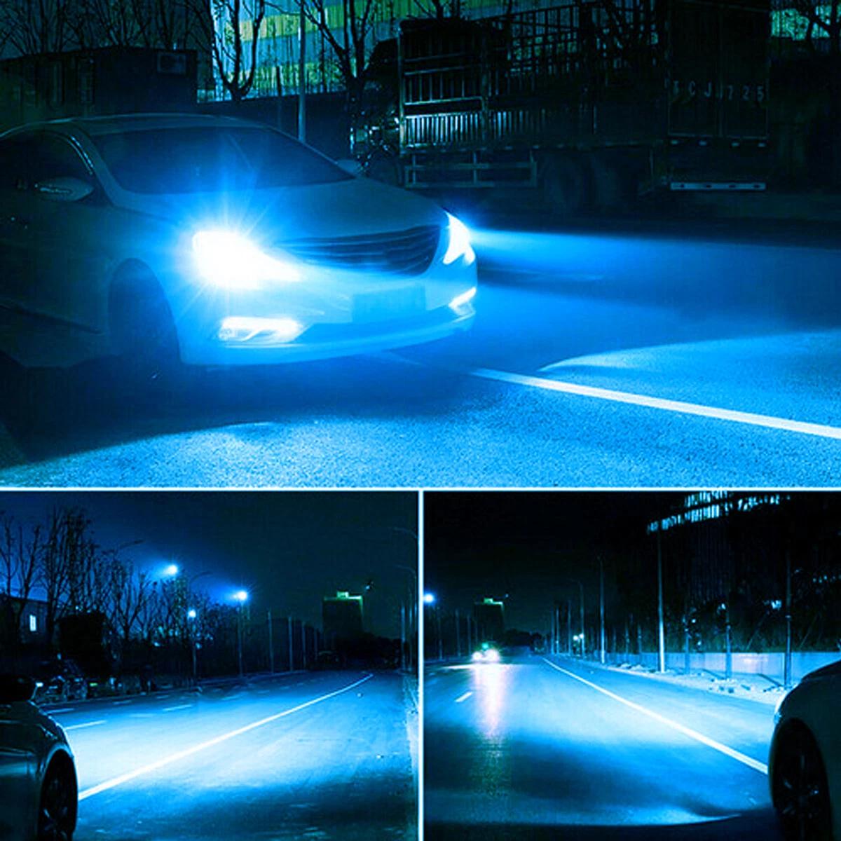 2PCS H4 9003 LED Headlight Bulbs Car and Truck Parts High/Low Dual Beam Kit 8000K Blue