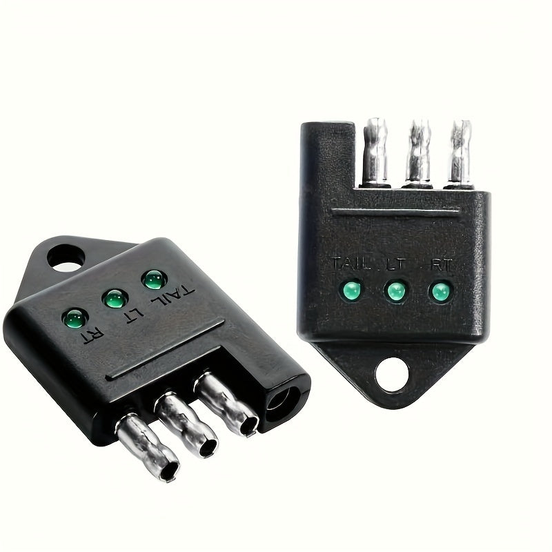 4-Pin Trailer Light Circuit Tester – Durable ABS Connector for Easy Electrical Testing, 4-Way Trailer Wiring Tester, Auto Accessory, Electrical Testing | Rugged ABS Connector | Metal Contacts