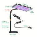 Desktop Indoor Plant Grow Light, 144 LED Full Spectrum Grow Lamp, Large Size Adjustable Height Flexible Gooseneck Plant Light