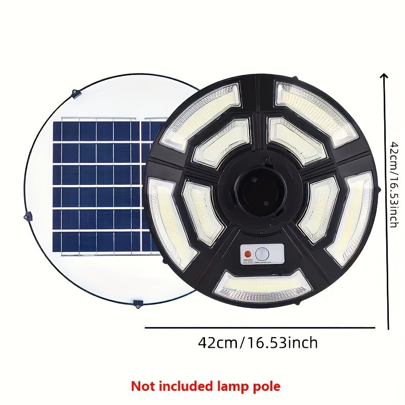 1 Piece UFO Solar Garden Light, Solar Light, Outdoor Solar Light, LED Light, Solar Light IP65 Outdoor Waterproof, with Remote Control, Dusk to Dawn, Suitable for Outdoor, Roadside, Courtyard, Park, Garden, etc., (Pole Not Included)