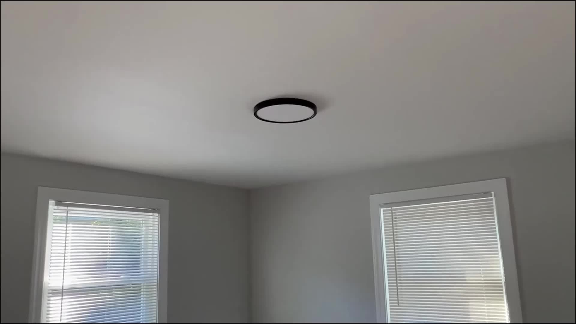 1/2/4/6/8/10 PA 12-Inch LED Flush Mount Ceiling Light, 28W 3200lm Black Ultra-Thin Flat Mount Light, 3 Color Temperatures in One 3000K/4500K/6000K Low-Profile Lighting Fixture, Suitable for Bathroom and Kitchen