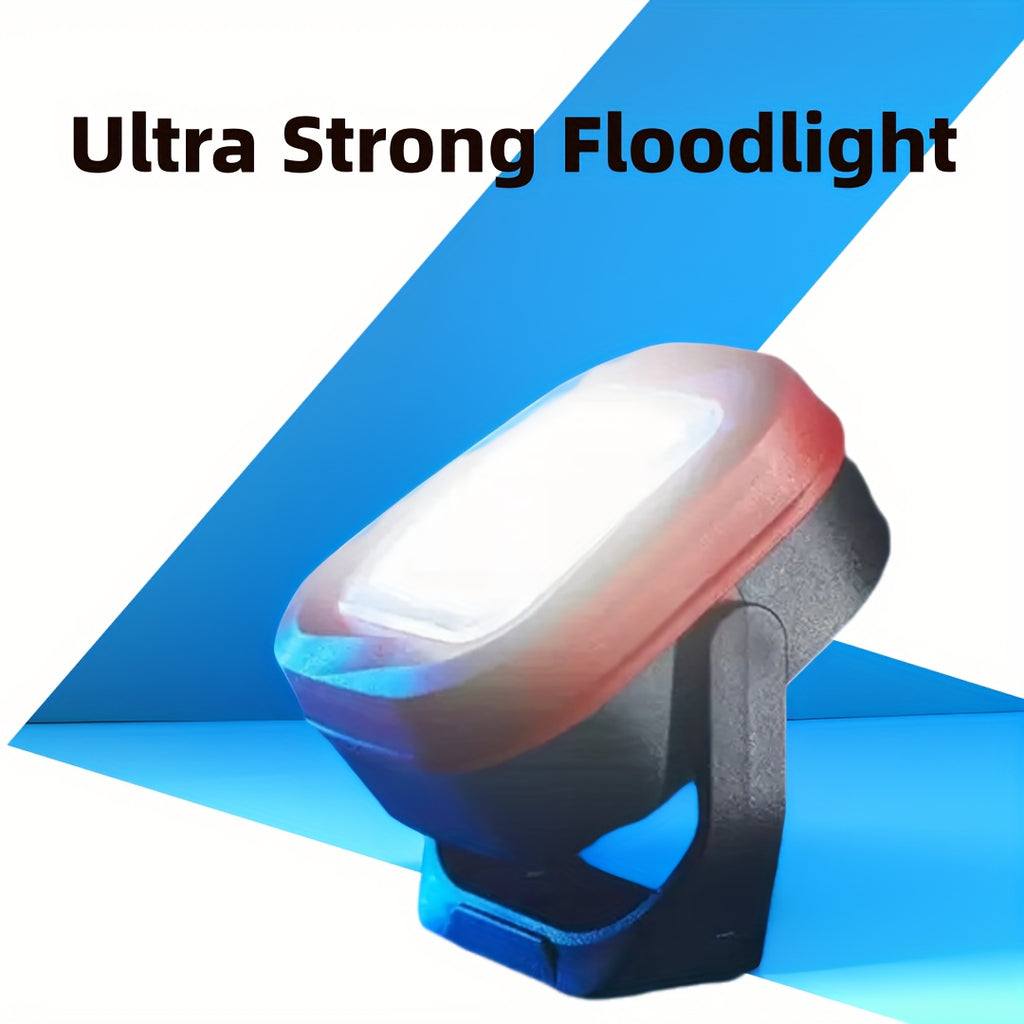 000mAh Long Lasting Auto Repair Work Light, Rechargeable LED Lithium Battery Lamp, Shock Resistant Design