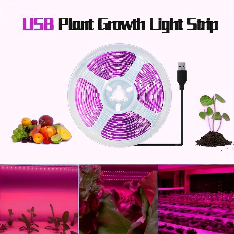 植物生长灯带，光带的增长填充，全光谱植物光带，拟太阳光的全光谱，可切割室内植物生长带，种子和花卉的有效生长